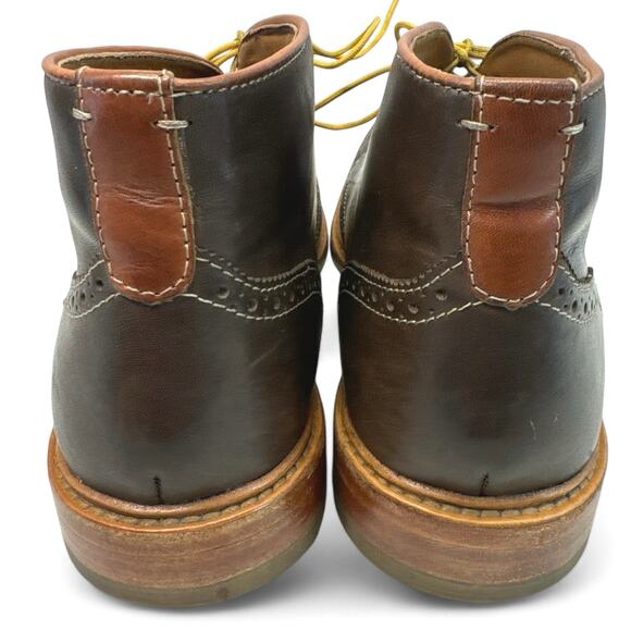 Johnston and Murphy Sheepskin Campbell Wingtip Ankle Boots Men sz 8 main image 5